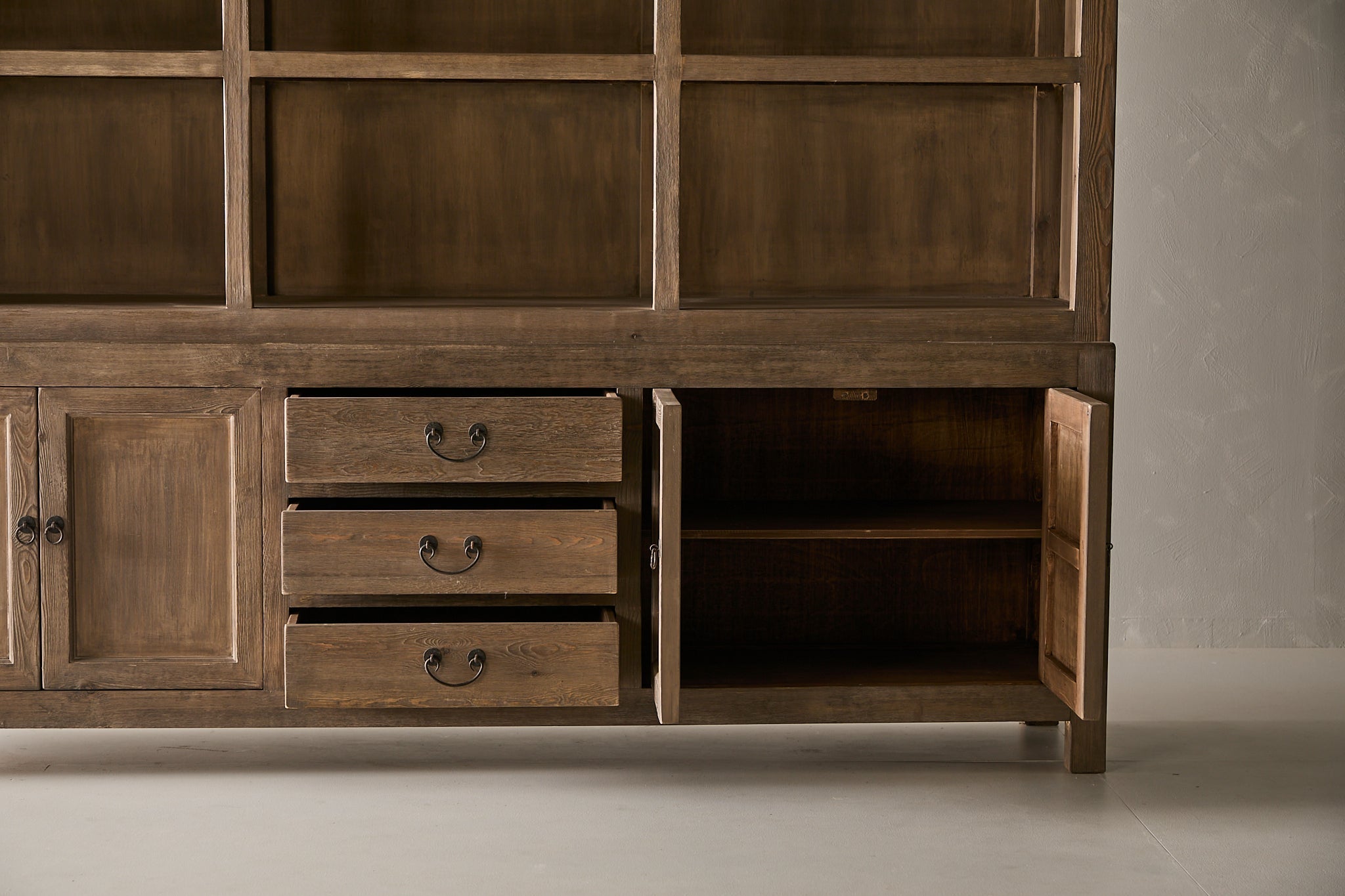 Nobu 2 Part Cabinet - Aged Brown