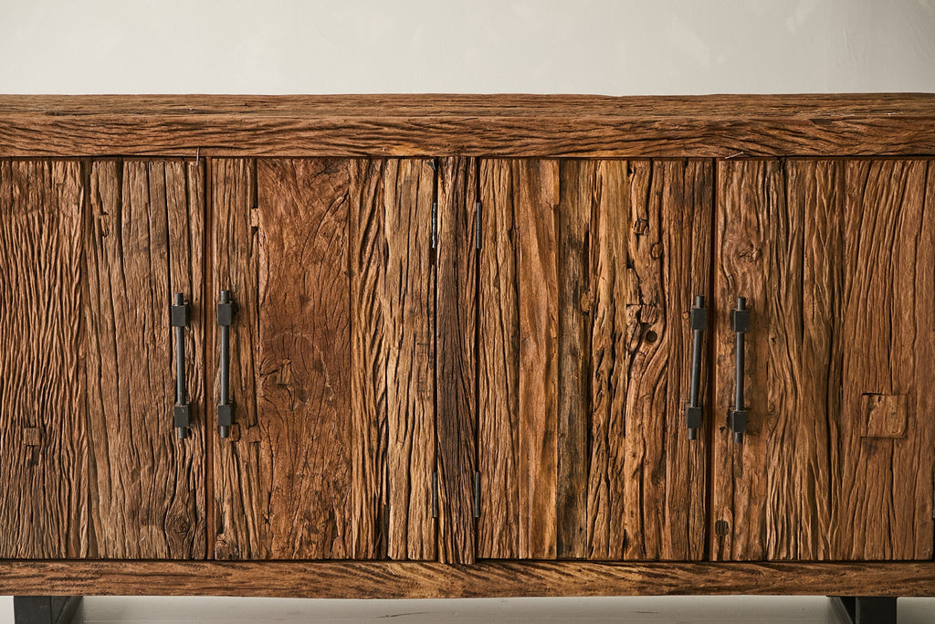 Rough-Hewn Sal Wood Sideboard