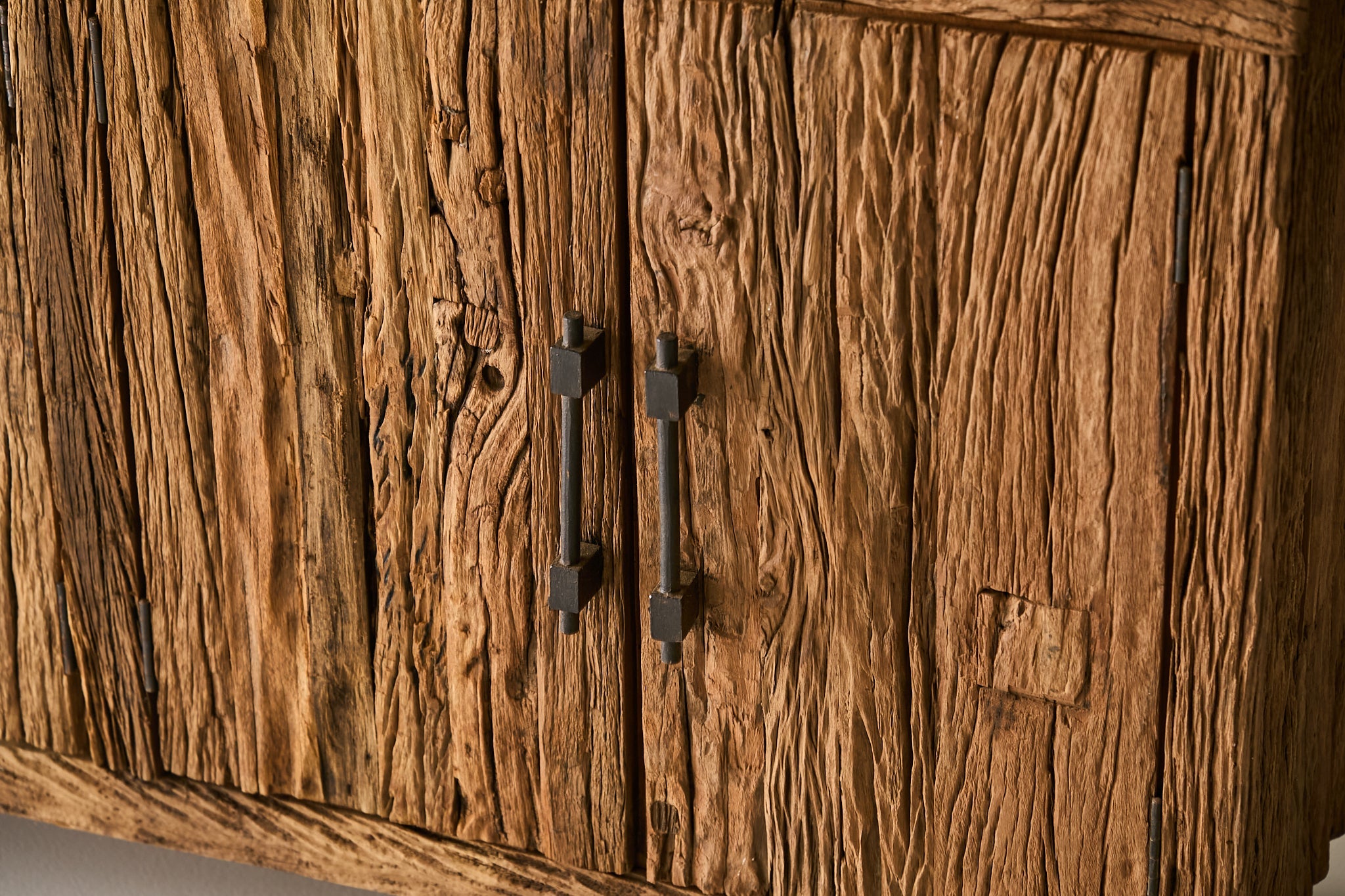 Rough-Hewn Sal Wood Sideboard