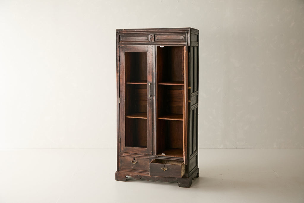 Vintage Teak and Glass Cabinet T.024
