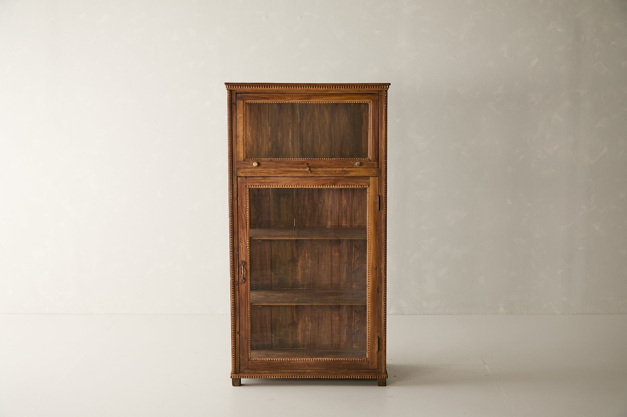 Vintage Teak and Glass Display Cabinet T.010