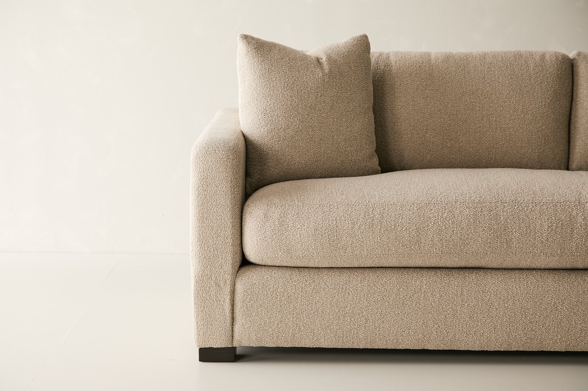 Sausalito Sofa - Curly Q Fabric in Sand