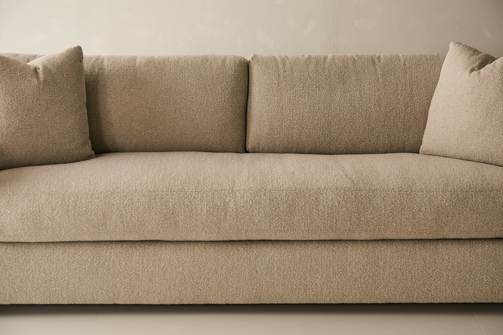 Sausalito Sofa - Curly Q Fabric in Sand