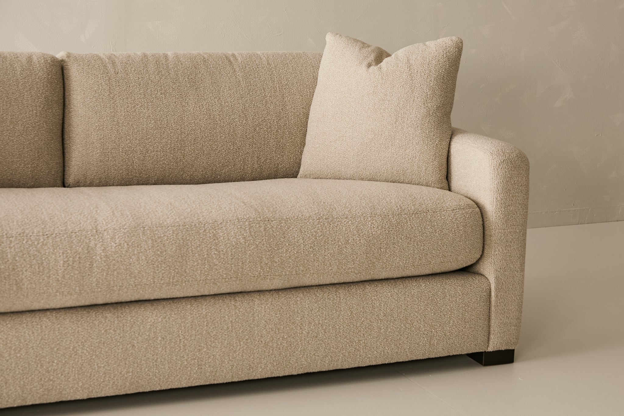Sausalito Sofa - Curly Q Fabric in Sand