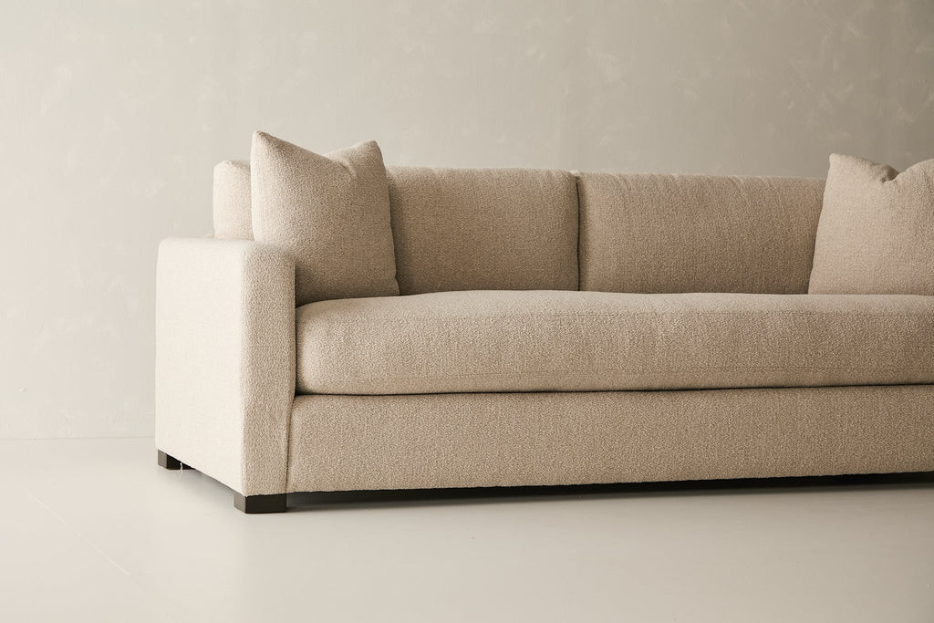 Sausalito Sofa - Curly Q Fabric in Sand