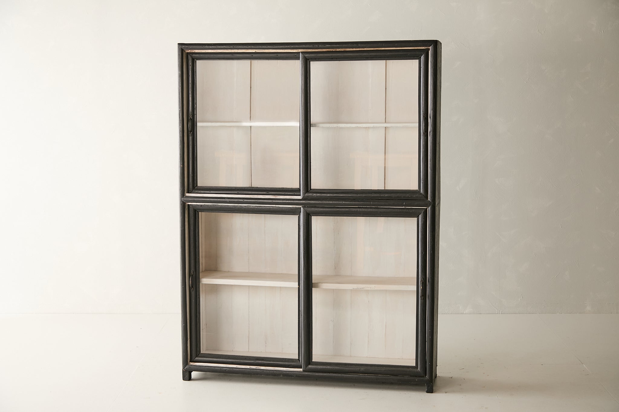 Vintage Teak Cabinet w/ Sliding Glass Doors T.019