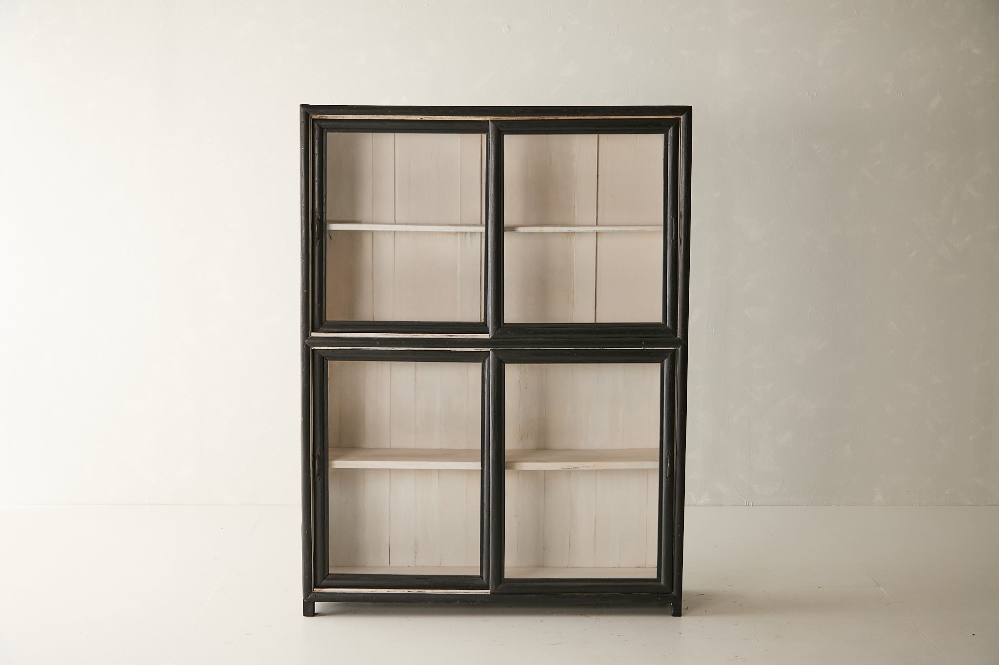 Vintage Teak Cabinet w/ Sliding Glass Doors T.019