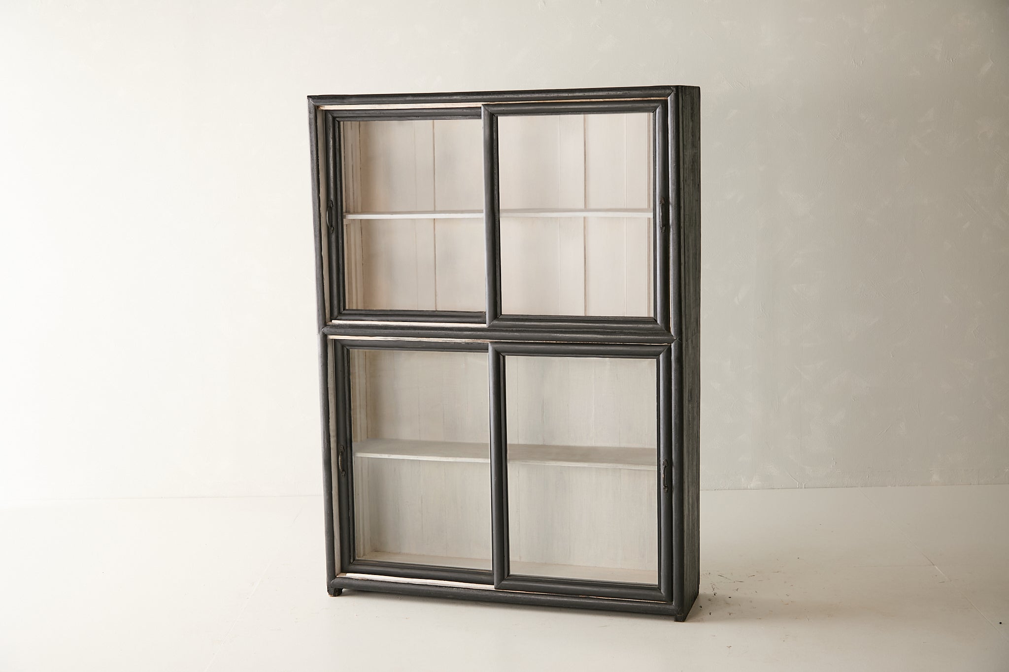 Vintage Teak Cabinet w/ Sliding Glass Doors T.020