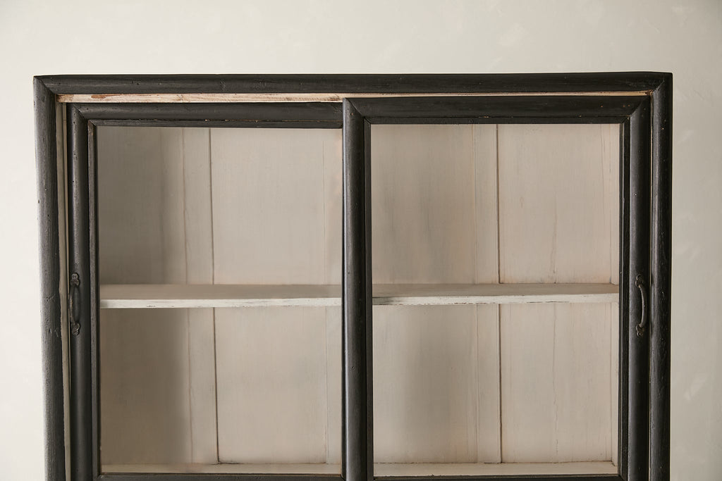 Vintage Teak Cabinet w/ Sliding Glass Doors T.022