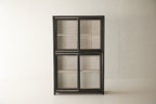 Vintage Teak Cabinet w/ Sliding Glass Doors T.022