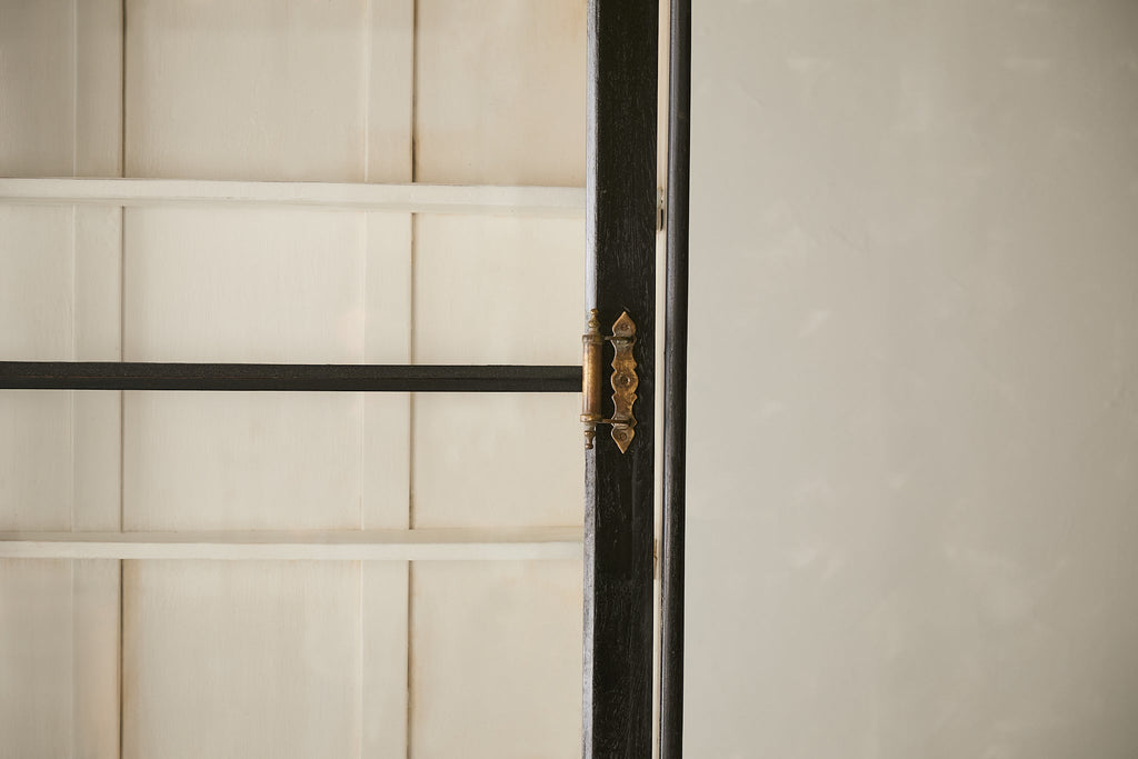 Vintage Teak Cabinet w/ Sliding Glass Doors T.034