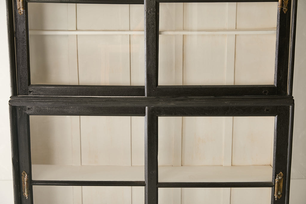 Vintage Teak Cabinet w/ Sliding Glass Doors T.034