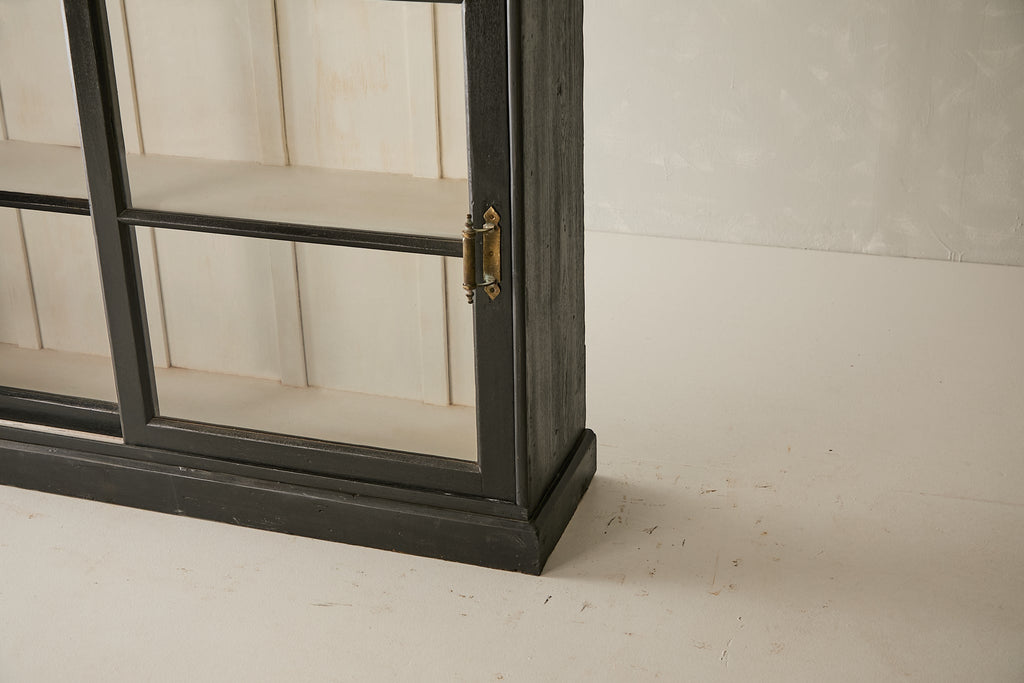 Vintage Teak Cabinet w/ Sliding Glass Doors T.034