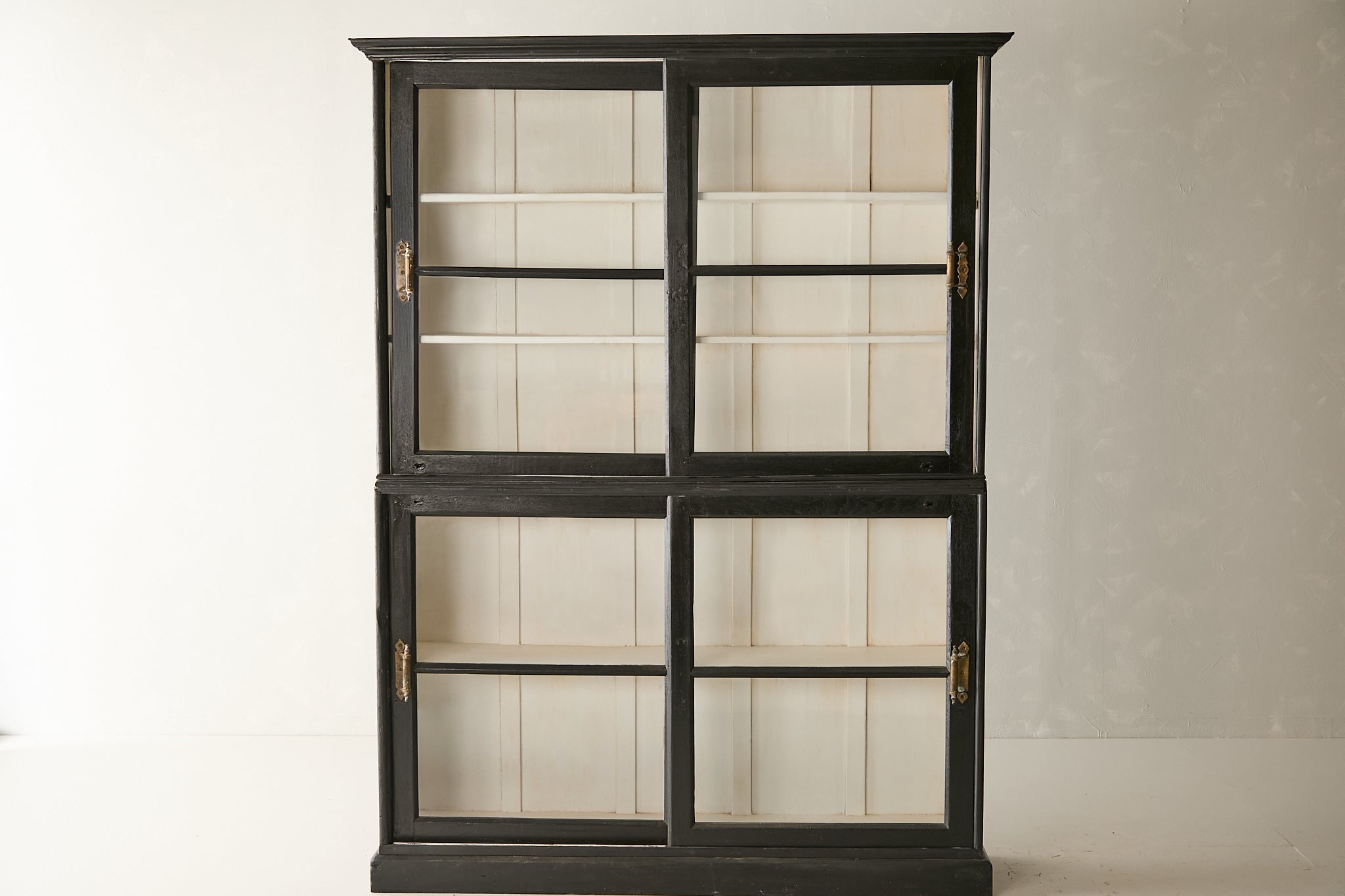 Vintage Teak Cabinet w/ Sliding Glass Doors T.034