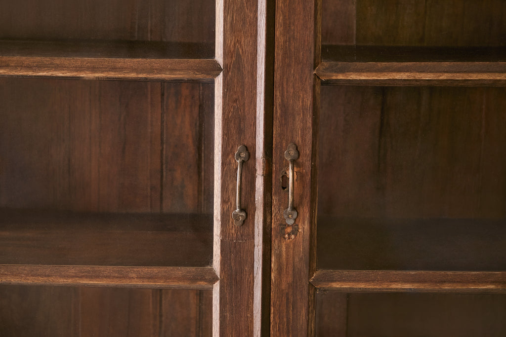 Vintage Teak and Glass Cabinet T.038