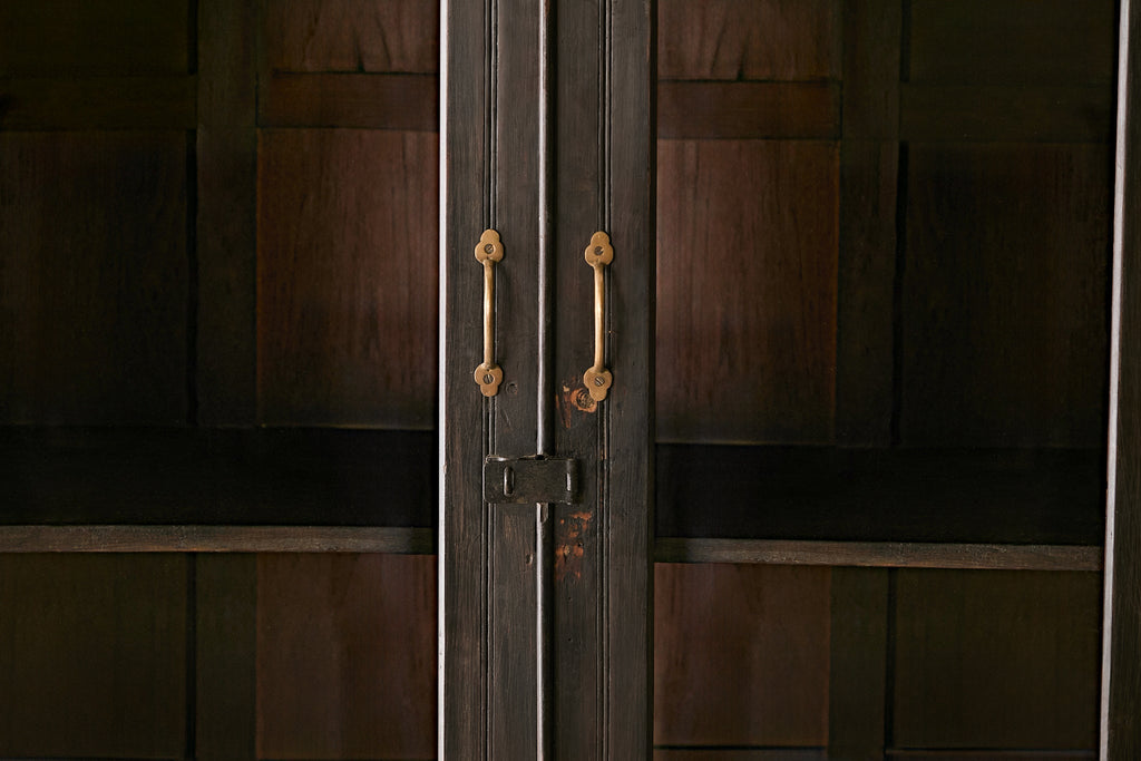 Vintage Teak and Glass Cabinet T.039