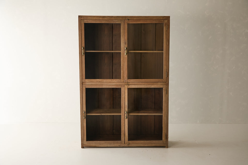 Vintage Teak and Glass Cabinet T.040
