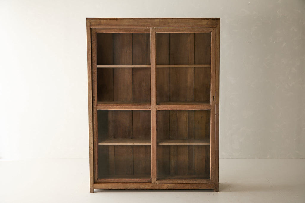 Vintage Teak and Glass Cabinet T.041
