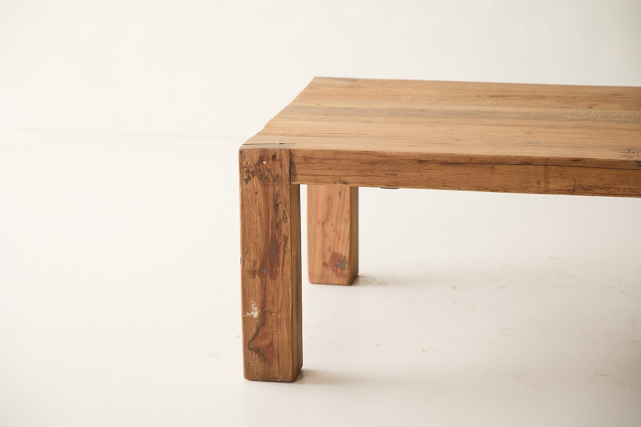 Vintage Acacia Wood Coffee Table