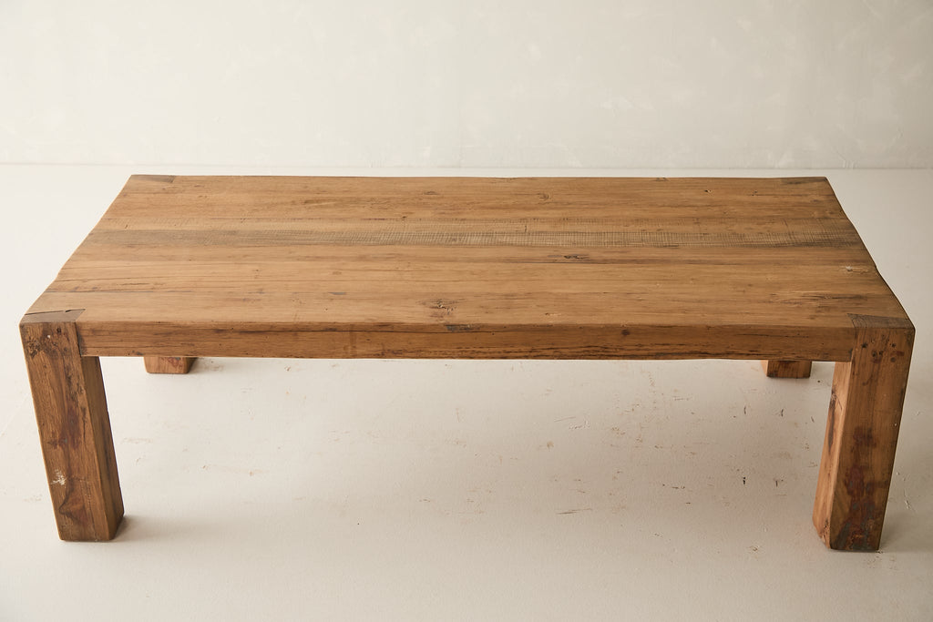 Vintage Acacia Wood Coffee Table