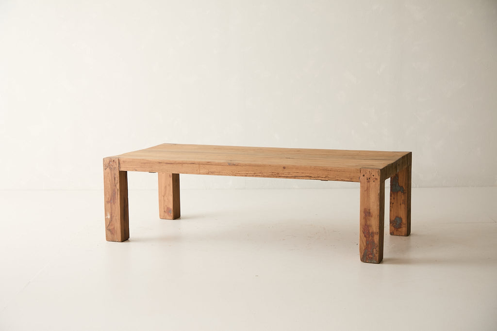 Vintage Acacia Wood Coffee Table
