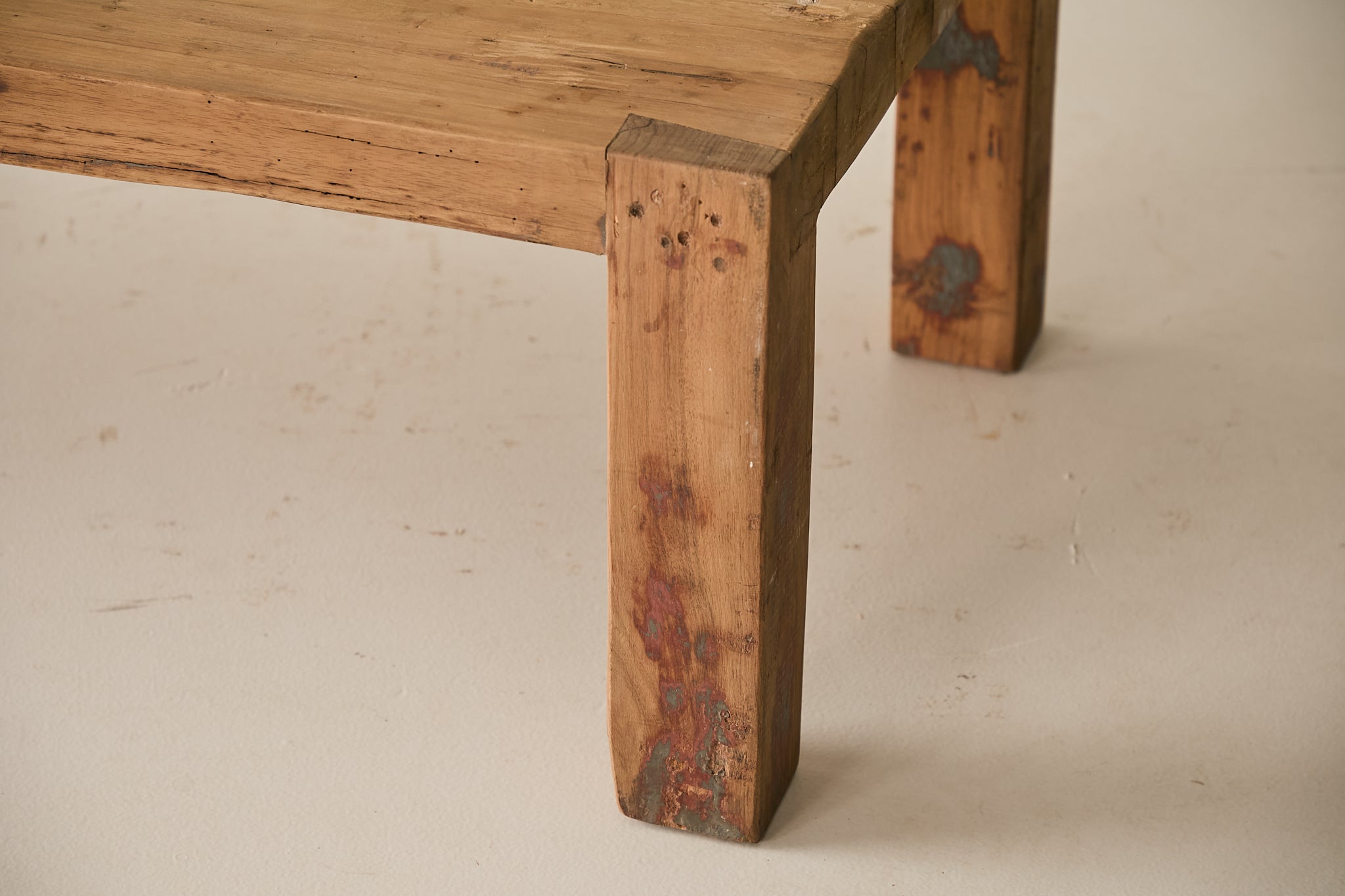 Vintage Acacia Wood Coffee Table