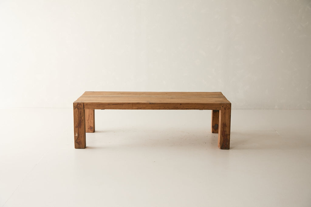 Vintage Acacia Wood Coffee Table