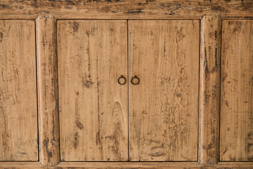 Vintage 6-Door Elm Sideboard AH.125 - Circa 1905