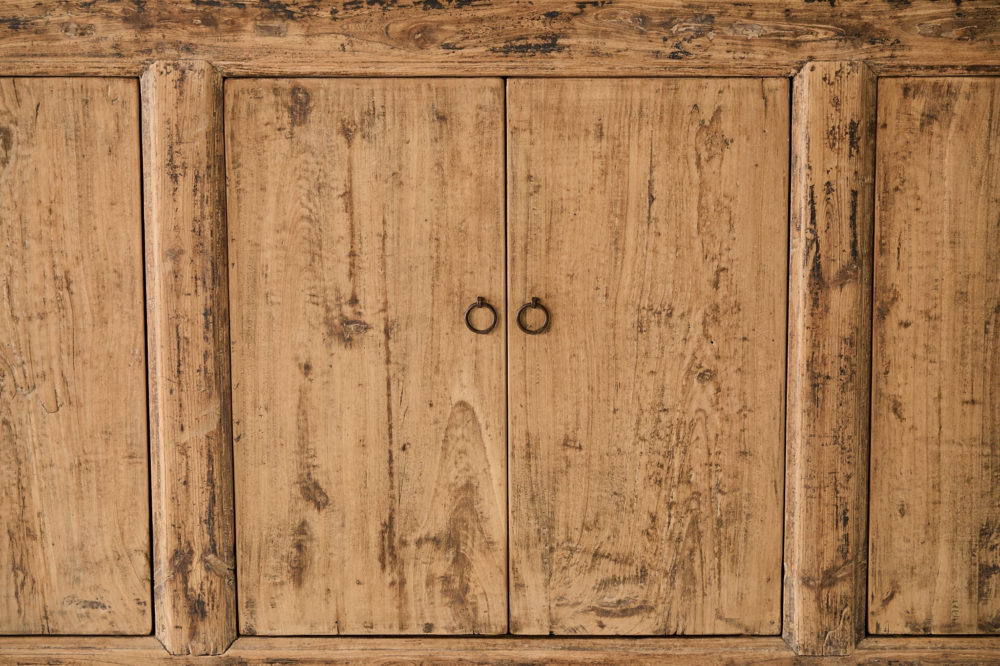 Vintage 6-Door Elm Sideboard AH.125 - Circa 1905