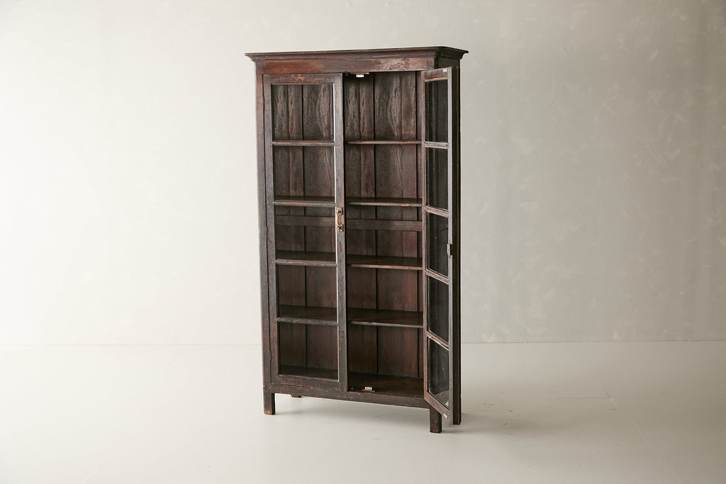 Vintage Teak and Glass Cabinet T.016