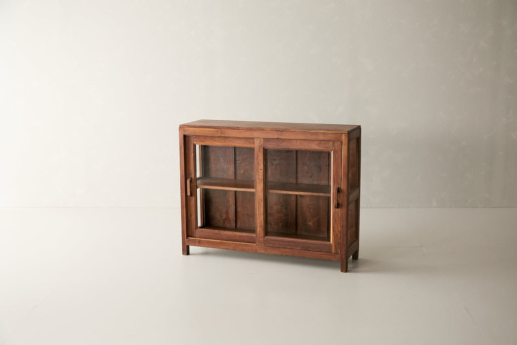 Vintage Teak and Glass Cabinet T.012