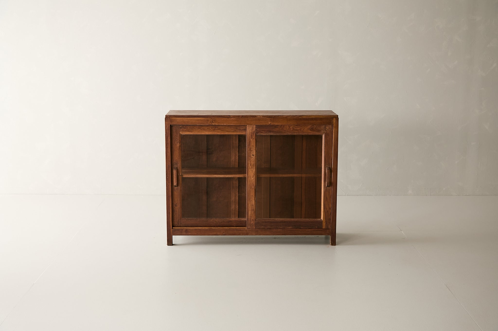 Vintage Teak and Glass Cabinet T.012