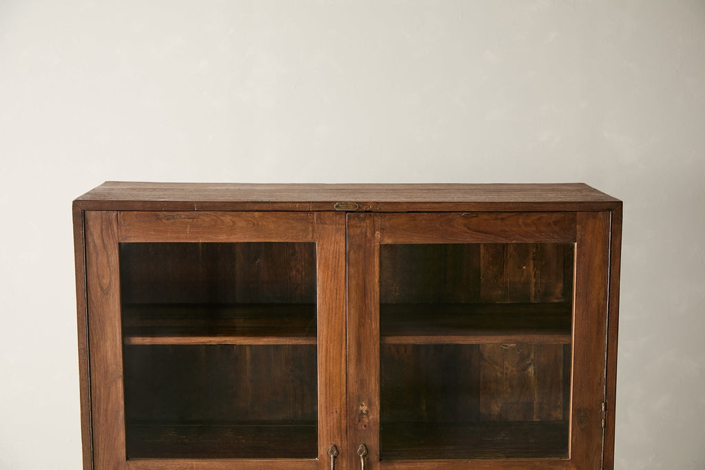 Vintage Teak and Glass Cabinet T.013