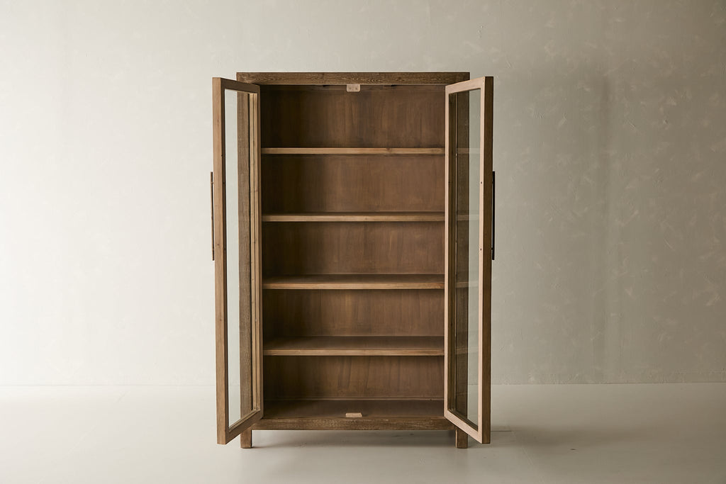 Asher 78 Cabinet - Aged Brown