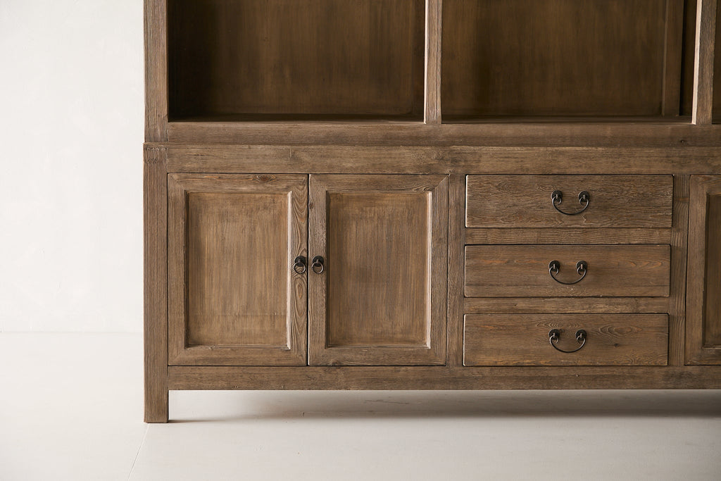 Nobu 2 Part Cabinet - Aged Brown