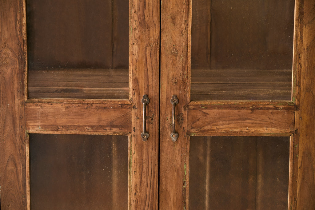 Vintage Teak and Glass Cabinet T.009