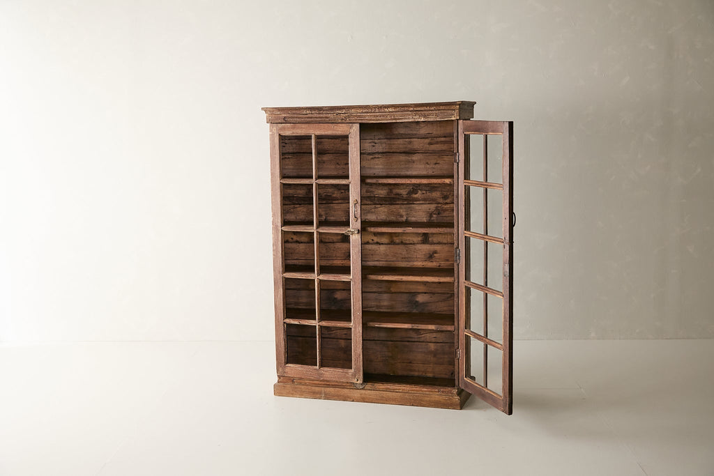 Vintage Teak and Glass Cabinet T.025