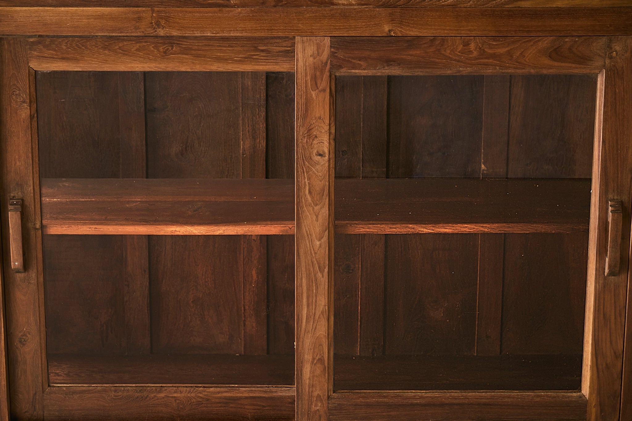 Vintage Teak and Glass Cabinet T.012