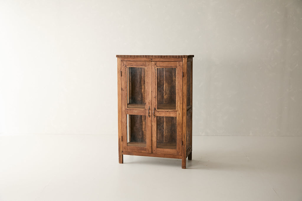 Vintage Teak and Glass Cabinet T.007
