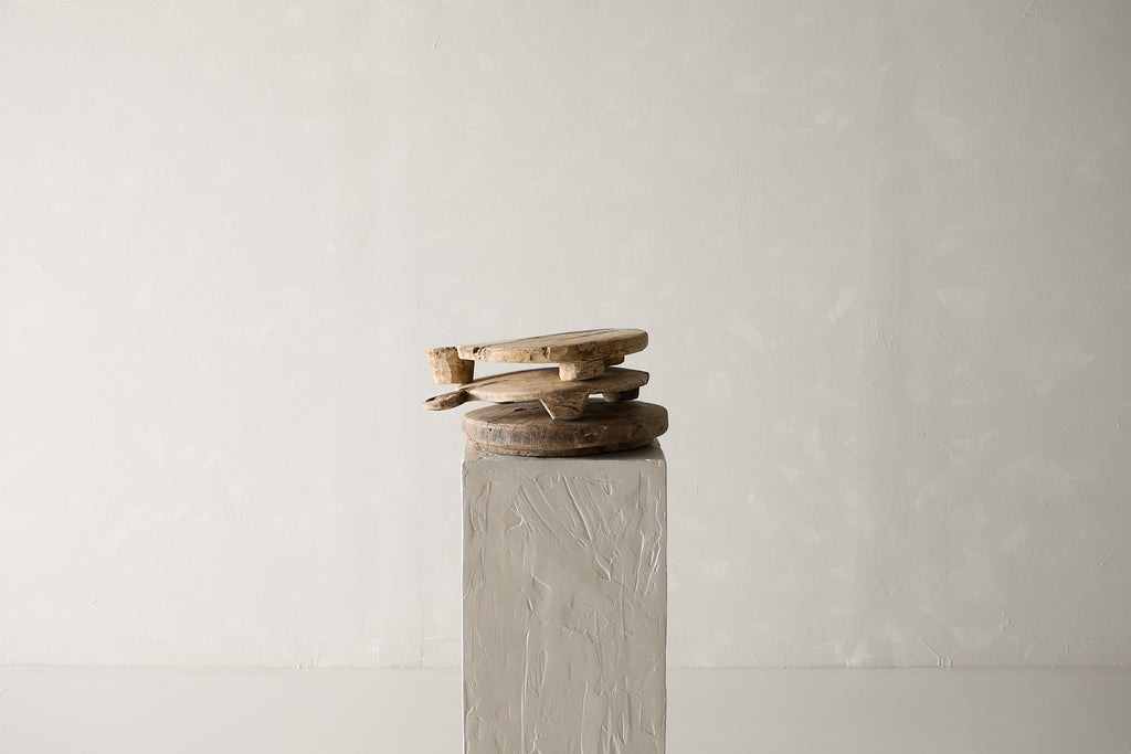 Vintage Wooden Chapati Plate