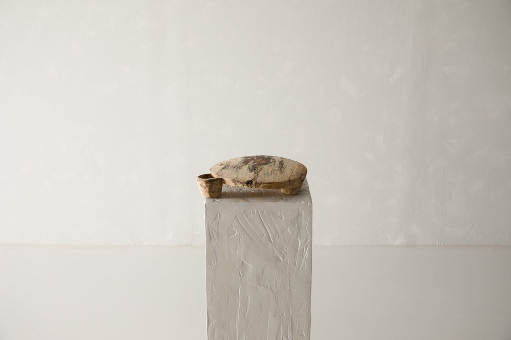 Vintage Wooden Chapati Plate