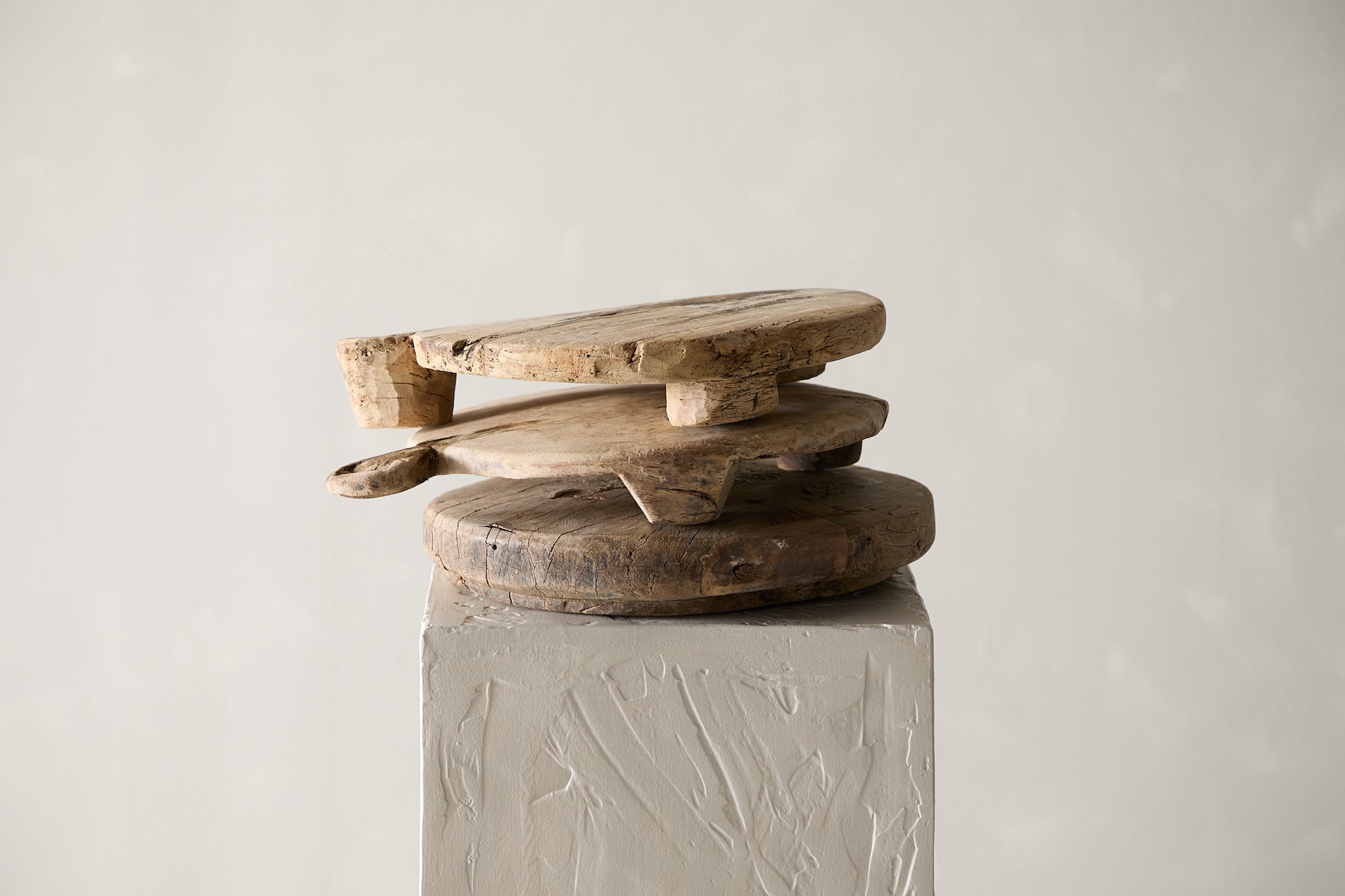 Vintage Wooden Chapati Plate