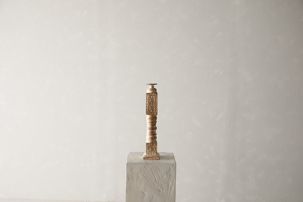 Vintage Carved Banister Candle Stand