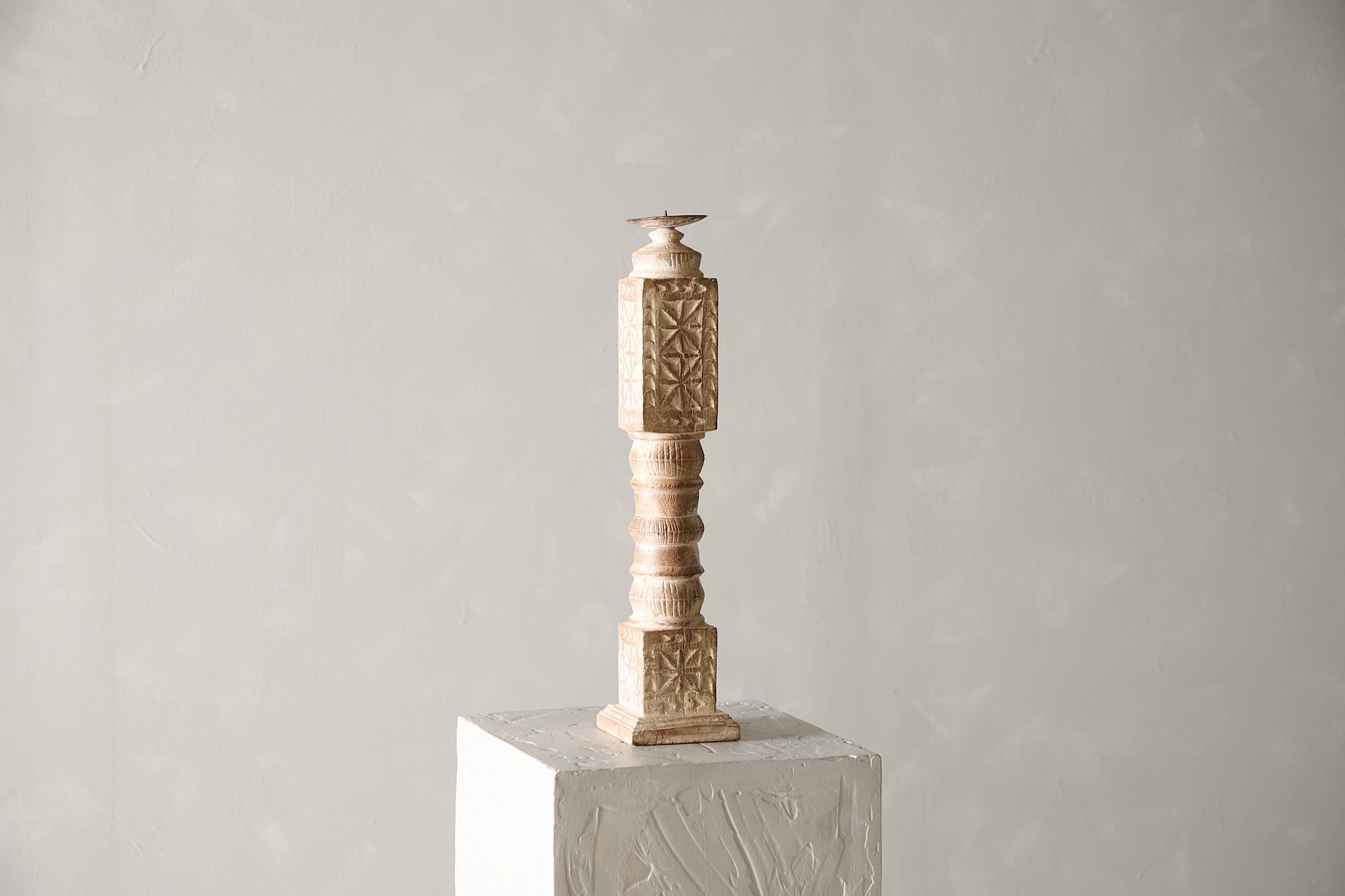 Vintage Carved Banister Candle Stand