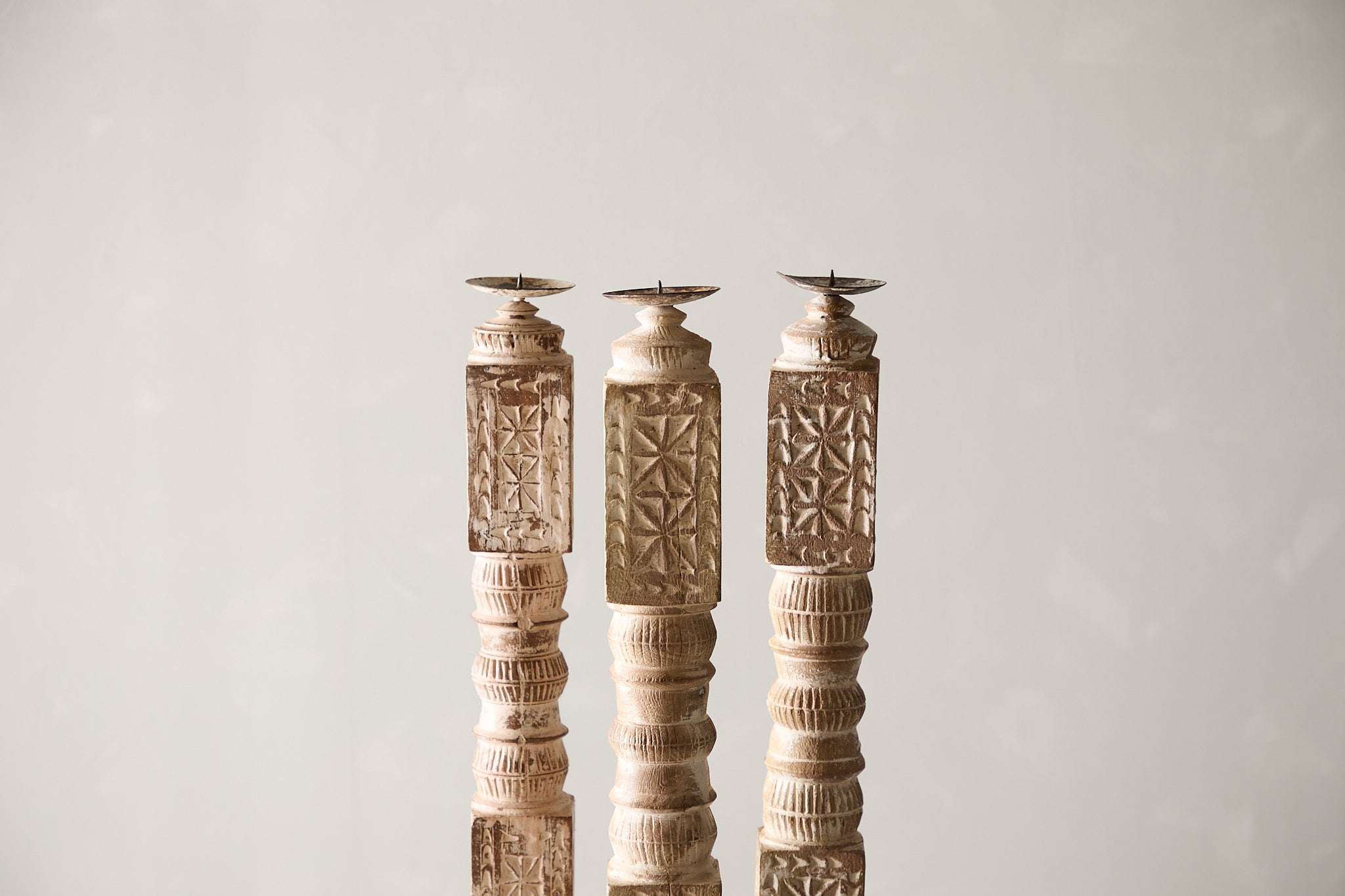 Vintage Carved Banister Candle Stand