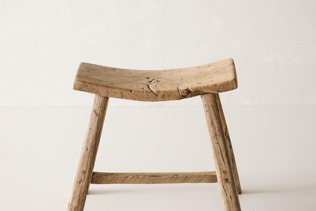 Vintage Elm Stool AE.172 - Circa 1925