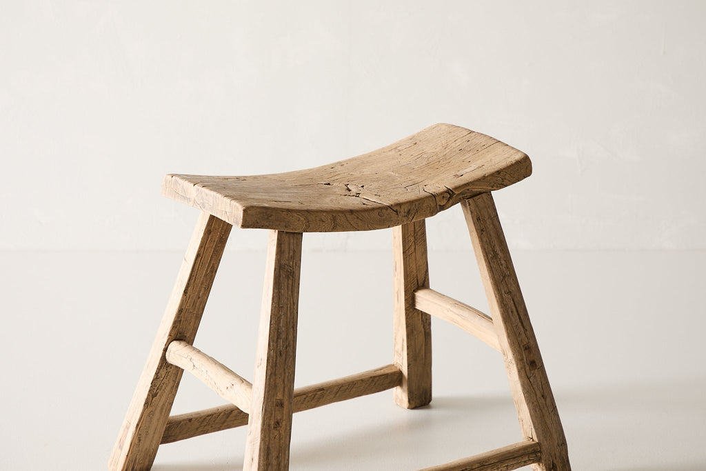 Vintage Elm Stool AE.172 - Circa 1925