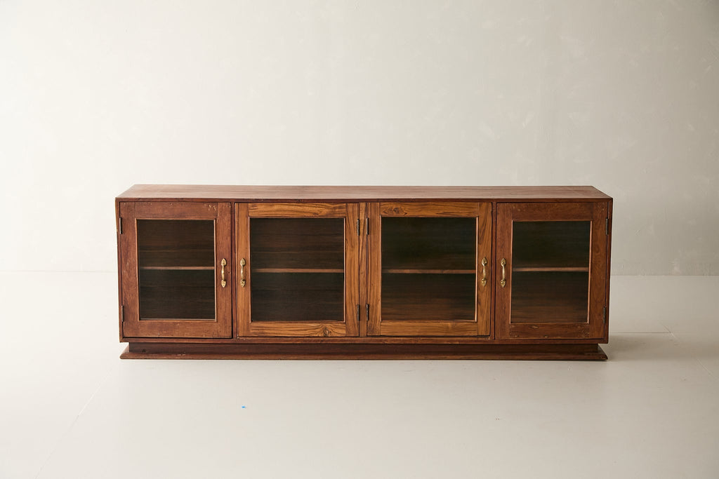 Vintage Teak and Glass Sideboard T.060