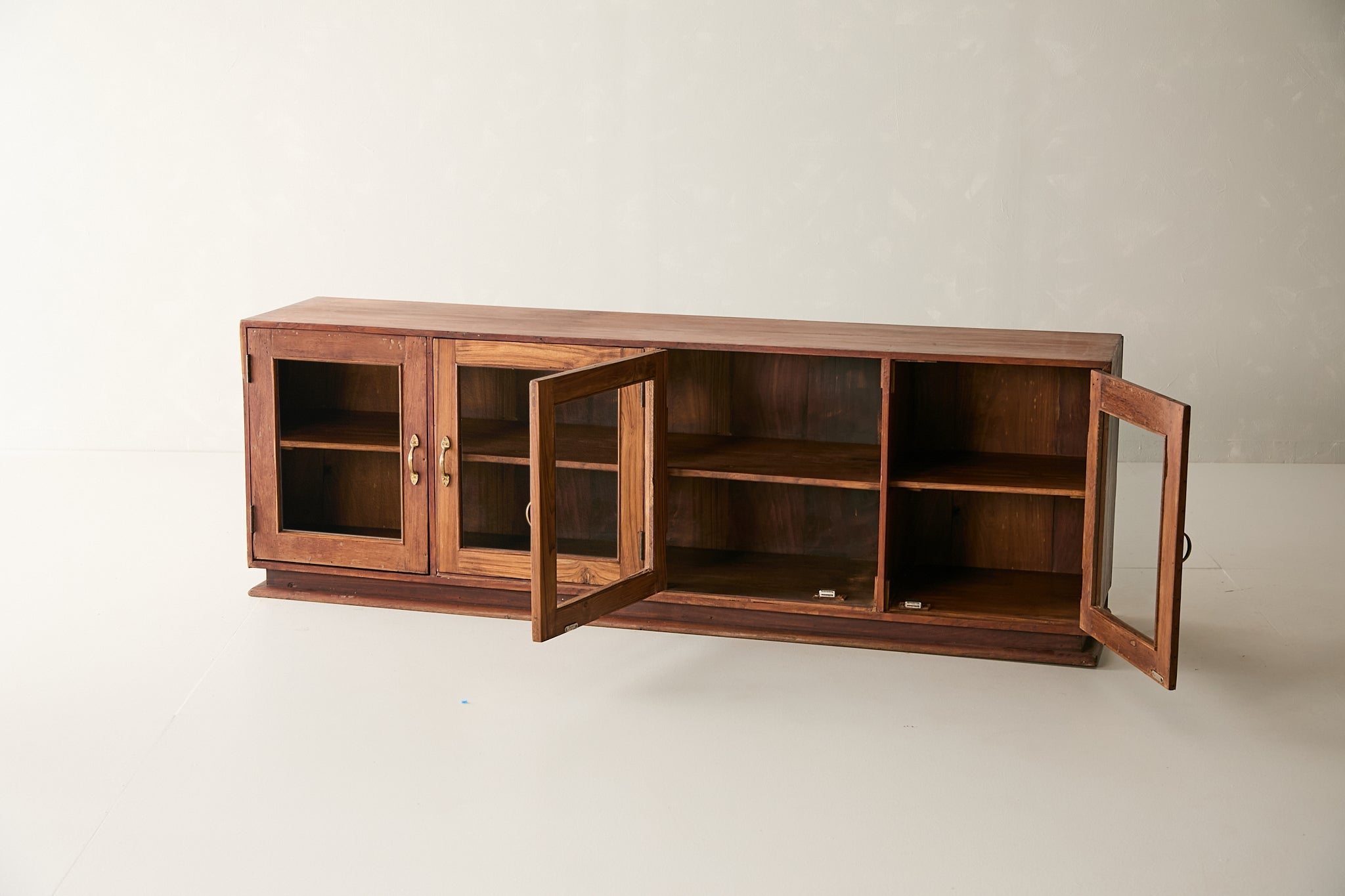 Vintage Teak and Glass Sideboard T.060