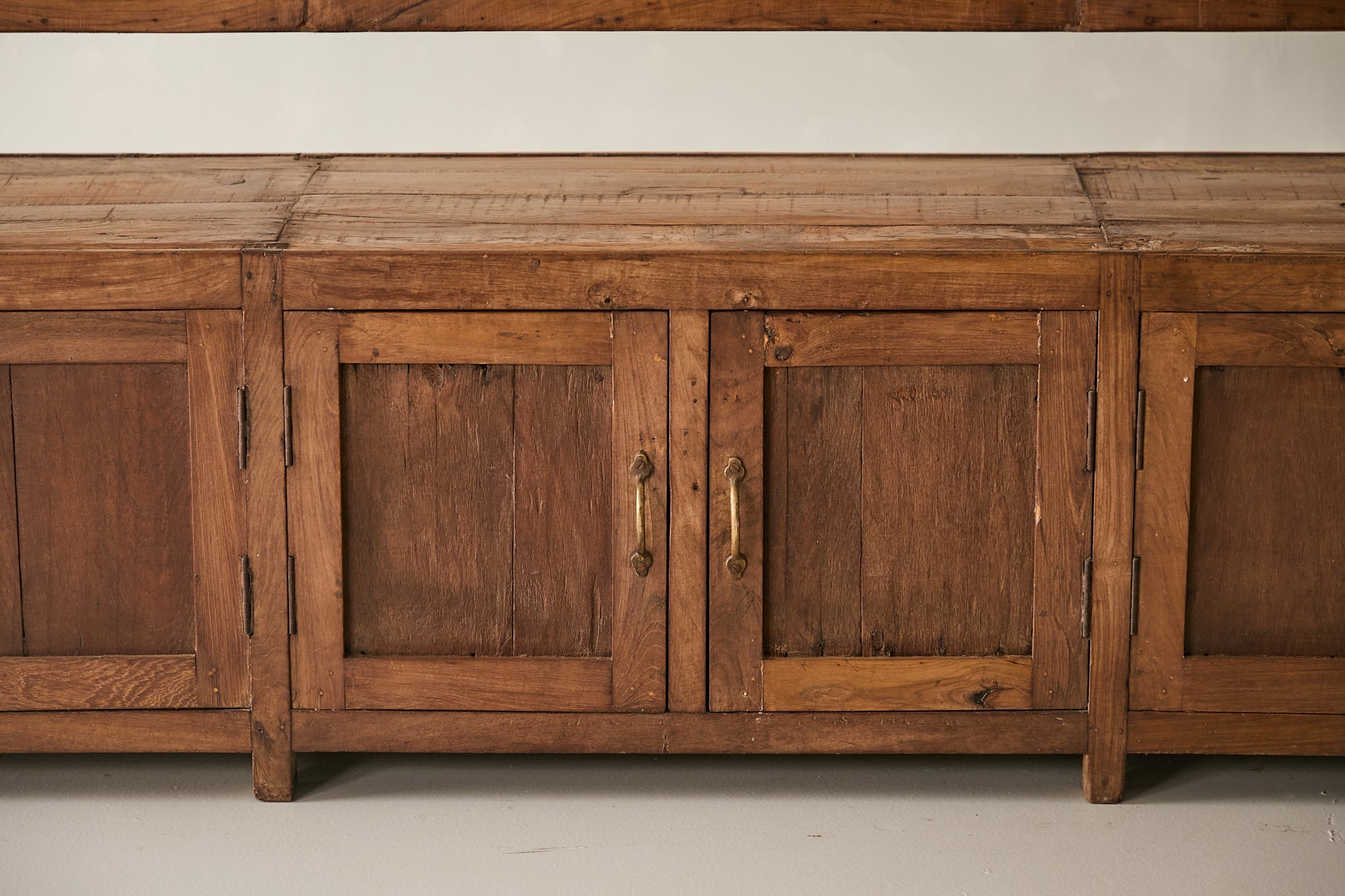 Vintage Teak Bench with Storage